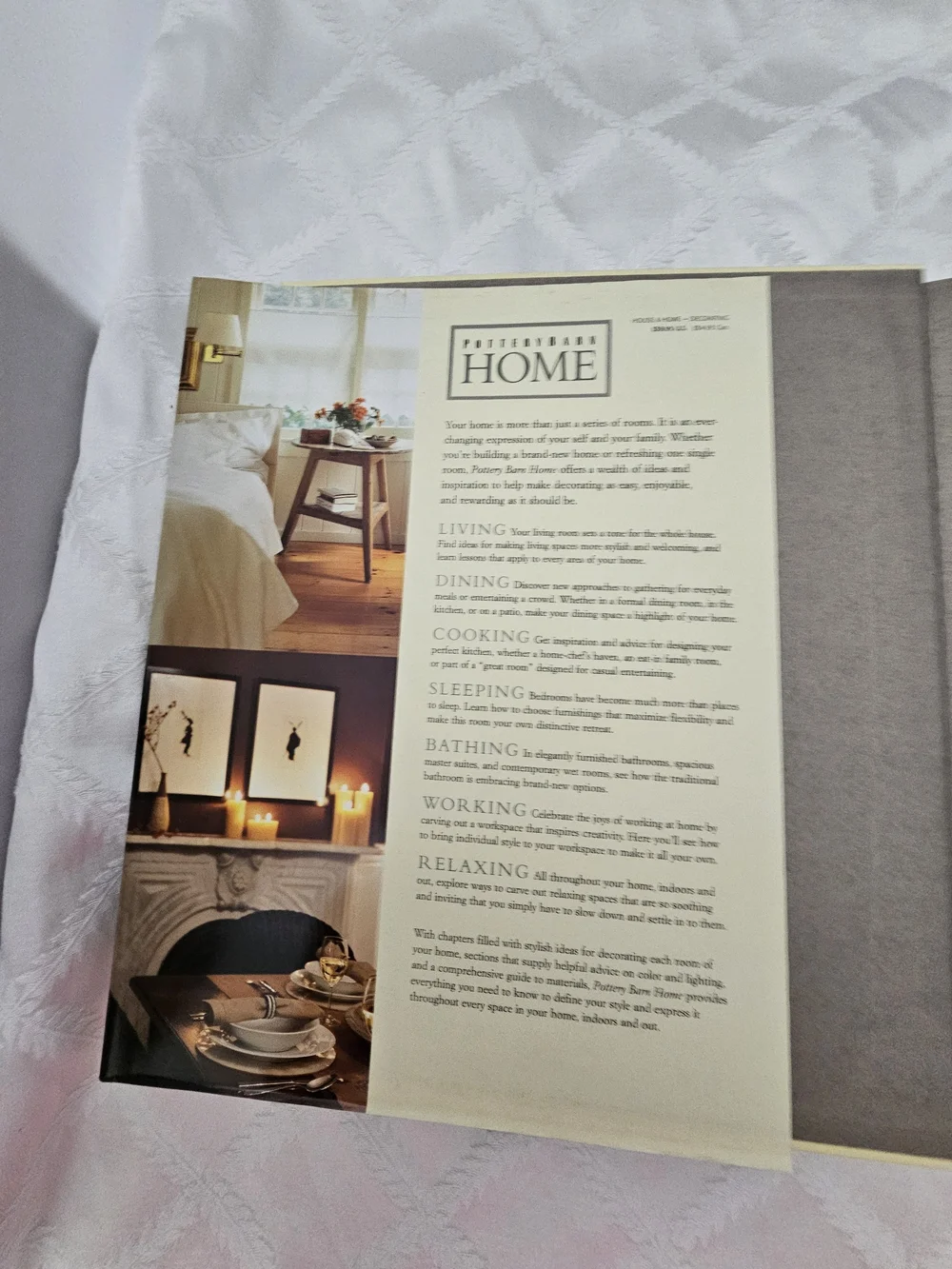 Pottery Barn Home Decorative Coffee Table Book. Excellent Condition!